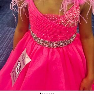 Elegant Pink Kids Formal Dress